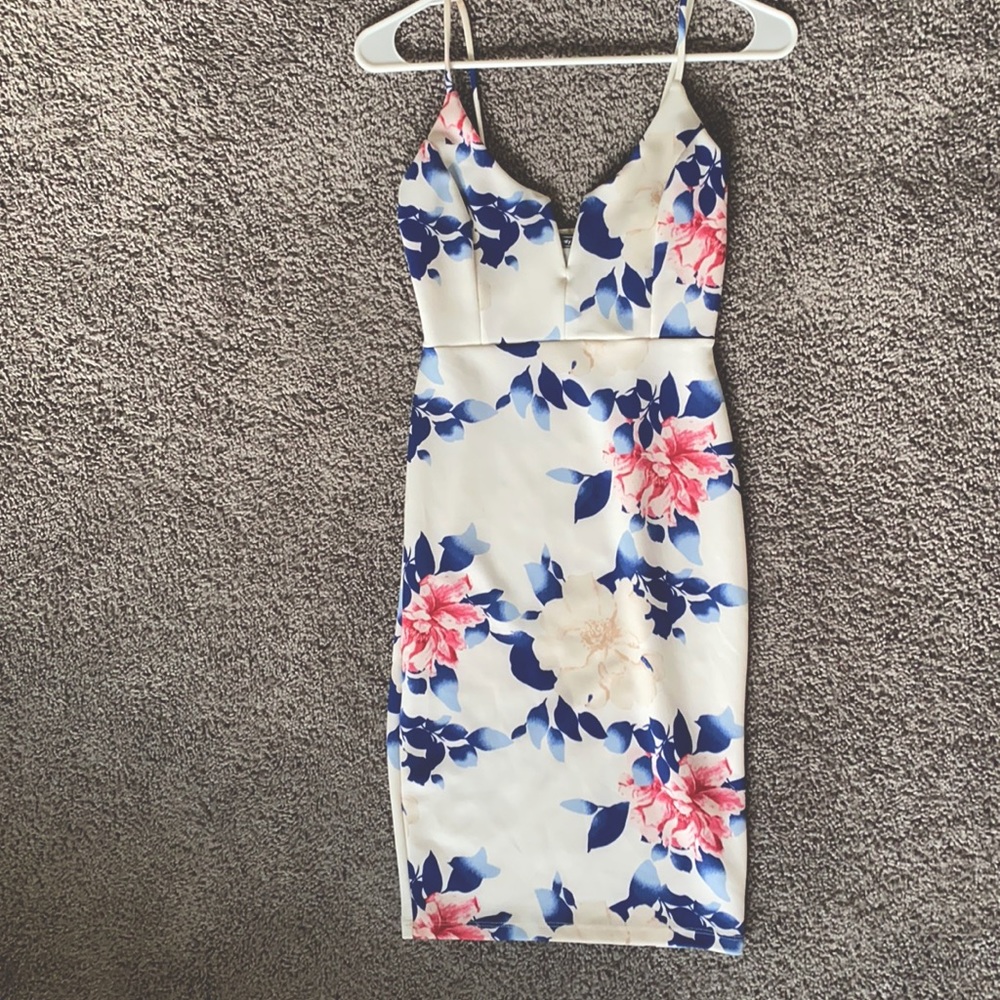 Floral Body Con Dress